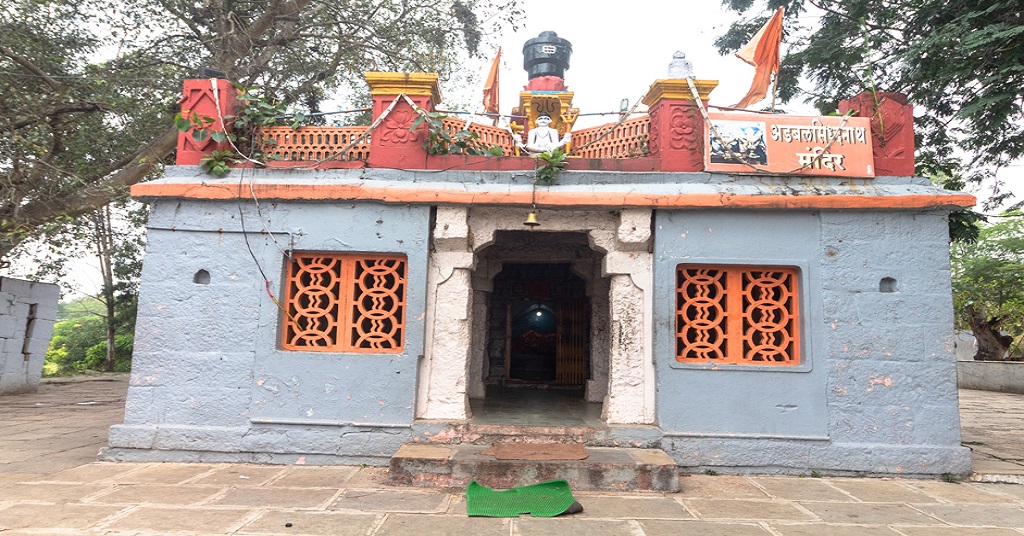 The view of Adabal Siddhanath temple at Dhangwadi